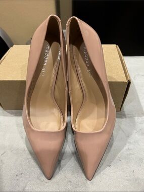 Madden Girl Nude Patent Pointed-Toe Pumps